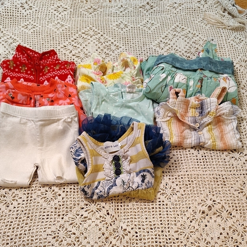 Bundle Lot Girls Size 12 Months A4